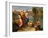 Moses Saved from the Water-Nicolas Poussin-Framed Giclee Print