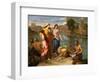 Moses Saved from the Water-Nicolas Poussin-Framed Giclee Print