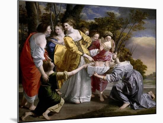 Moses Saved From the Waters', 1633, Italian School-Orazio Gentileschi-Mounted Giclee Print