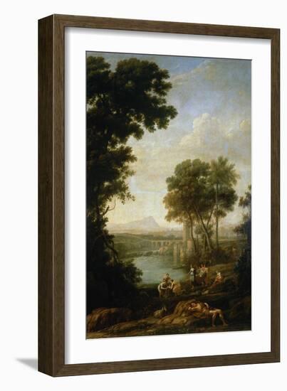 Moses Saved From the Waters of the Nile, 1639-1640-Claude Lorraine-Framed Giclee Print