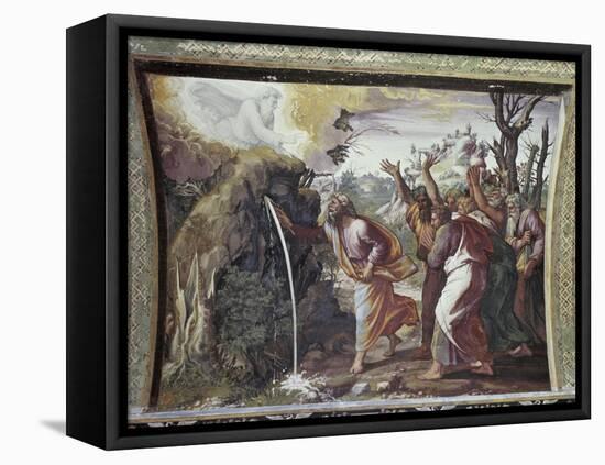Moses Strikes the Rock-Raphael-Framed Stretched Canvas