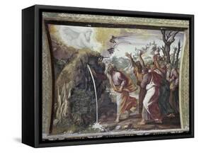 Moses Strikes the Rock-Raphael-Framed Stretched Canvas