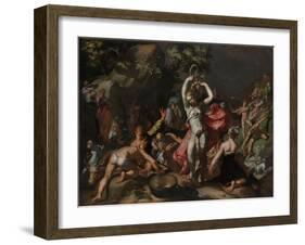 Moses Striking the Rock, 1596-Abraham Bloemaert-Framed Giclee Print