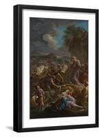 Moses Striking the Rock, 1744-Corrado Giaquinto-Framed Giclee Print