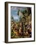 Moses Striking the Rock, after 1525 (Panel)-Francesco Ubertini Bacchiacca Il-Framed Giclee Print