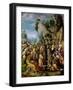 Moses Striking the Rock, after 1525 (Panel)-Francesco Ubertini Bacchiacca Il-Framed Giclee Print