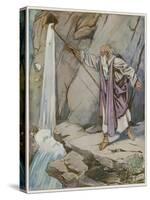 Moses Striking the Rock to Bring Forth Water-Tony Sarg-Stretched Canvas