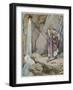 Moses Striking the Rock to Bring Forth Water-Tony Sarg-Framed Giclee Print