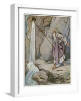 Moses Striking the Rock to Bring Forth Water-Tony Sarg-Framed Giclee Print