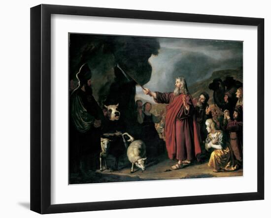 Moses Striking the Rock-Jan Victors-Framed Giclee Print