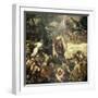 Moses Striking Water from the Rock, 1575-Jacopo Robusti Tintoretto-Framed Giclee Print