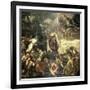 Moses Striking Water from the Rock, 1575-Jacopo Robusti Tintoretto-Framed Giclee Print