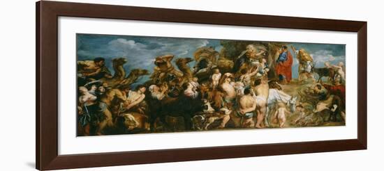 Moses Striking Water from the Rock, c.1645-50-Jacob Jordaens-Framed Giclee Print