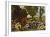 Moses Striking Water from the Rock-Nicolas Poussin-Framed Giclee Print