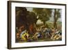 Moses Striking Water from the Rock-Nicolas Poussin-Framed Giclee Print