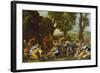 Moses Striking Water from the Rock-Nicolas Poussin-Framed Giclee Print