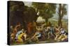 Moses Striking Water from the Rock-Nicolas Poussin-Stretched Canvas