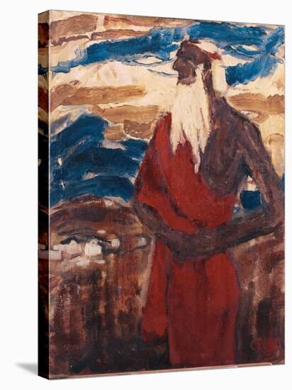 Moses Surveying the Promised Land, 1912 (Tempera on Canvas)-Christian Rohlfs-Stretched Canvas