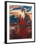 Moses Surveying the Promised Land, 1912 (Tempera on Canvas)-Christian Rohlfs-Framed Giclee Print