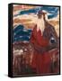 Moses Surveying the Promised Land, 1912 (Tempera on Canvas)-Christian Rohlfs-Framed Stretched Canvas