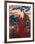 Moses Surveying the Promised Land, 1912 (Tempera on Canvas)-Christian Rohlfs-Framed Giclee Print