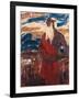 Moses Surveying the Promised Land, 1912 (Tempera on Canvas)-Christian Rohlfs-Framed Giclee Print