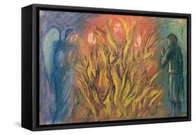 Moses & the burning bush, 1990-Hans Feibusch-Framed Stretched Canvas