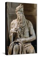 Moses, Tomb of Giulio II-Michelangelo-Stretched Canvas