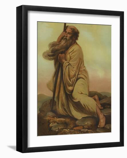 Moses viewing the promised land-Philip Richard Morris-Framed Giclee Print