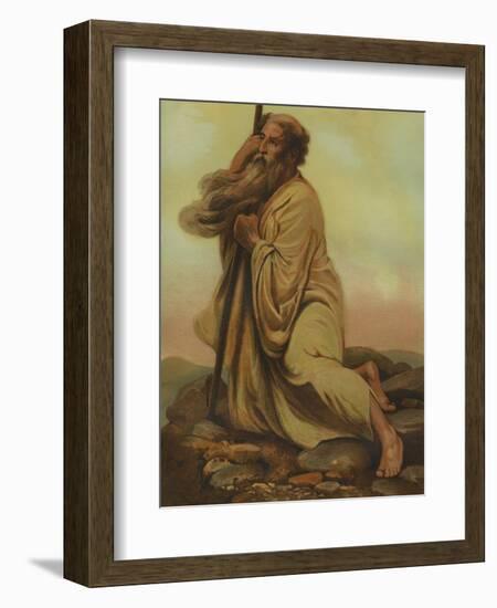 Moses viewing the promised land-Philip Richard Morris-Framed Giclee Print