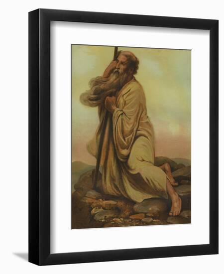 Moses viewing the promised land-Philip Richard Morris-Framed Giclee Print