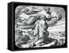 Moses Views the Land of Israel, 19th Century-Julius Schnorr von Carolsfeld-Framed Stretched Canvas