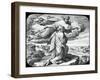 Moses Views the Land of Israel, 19th Century-Julius Schnorr von Carolsfeld-Framed Giclee Print