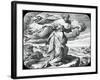 Moses Views the Land of Israel, 19th Century-Julius Schnorr von Carolsfeld-Framed Giclee Print