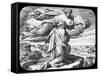 Moses Views the Land of Israel, 19th Century-Julius Schnorr von Carolsfeld-Framed Stretched Canvas