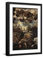 Moses with Bronze Serpent During the Plague of Snakes-Jacopo Robusti Tintoretto-Framed Art Print