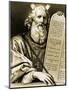 Moses with the Renewed Tablets-Philippe De Champaigne-Mounted Giclee Print
