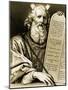 Moses with the Renewed Tablets-Philippe De Champaigne-Mounted Giclee Print