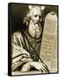 Moses with the Renewed Tablets-Philippe De Champaigne-Framed Stretched Canvas