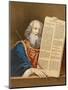 Moses with the Tables of the Law-English-Mounted Premium Giclee Print