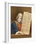 Moses with the Tables of the Law-English-Framed Giclee Print
