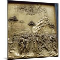 Moses with the Tablets of Law. Gates of Paradise. Baptistry. Florence. Italy-null-Mounted Giclee Print