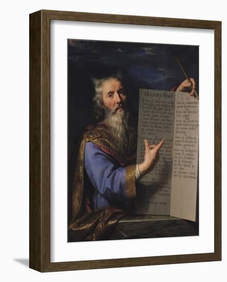 Moses with the Tablets of the Law, 1663-Philippe De Champaigne-Framed Giclee Print