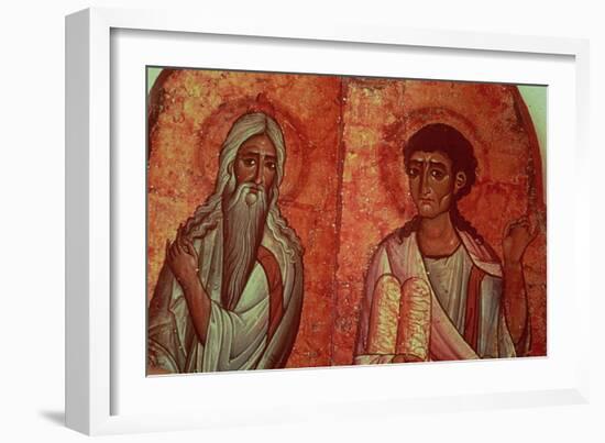 Moses with the Tablets of the Law, 6th Century Wallpainting-null-Framed Giclee Print