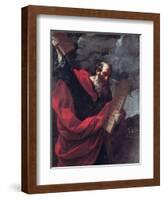 Moses with the Tablets of the Law-Guido Reni-Framed Giclee Print