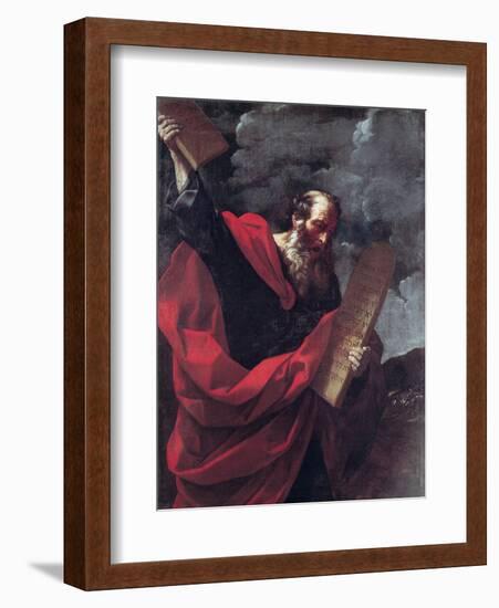 Moses with the Tablets of the Law-Guido Reni-Framed Giclee Print