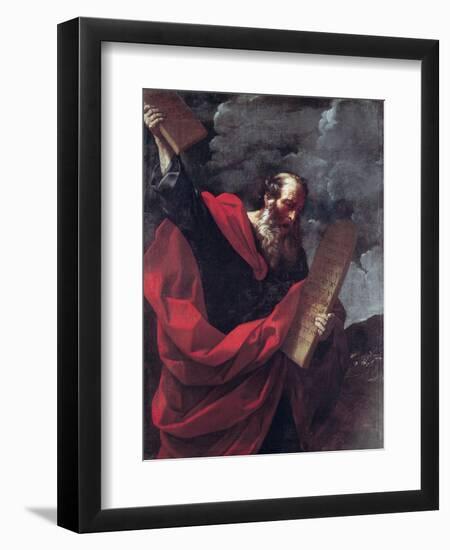 Moses with the Tablets of the Law-Guido Reni-Framed Giclee Print