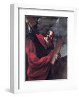 Moses with the Tablets of the Law-Guido Reni-Framed Giclee Print