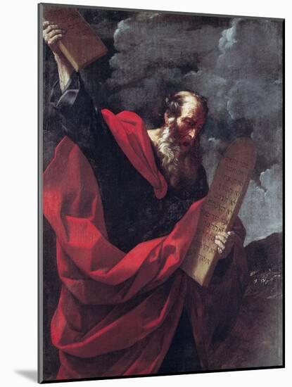 Moses with the Tablets of the Law-Guido Reni-Mounted Giclee Print