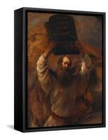 Moses with the Ten Commandments, 1659-Rembrandt van Rijn-Framed Stretched Canvas